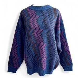 Vintage Protege Blue and Purple Sweater